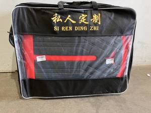 lot 143 image: FF02 Black & Red Universal Seat Covers 5-Seater Full Set