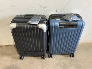 lot 144 image: LOT of 2 LEVEL8 Grace 20 inch Expandable Hardside Carry on Luggage