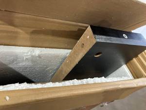 lot 149 image: ChooChoo Black Wall Mounted Media Console Floating Storage Shelf