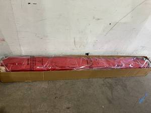 lot 155 image: EliteShade USA 11 ft. Logo Red 10-Year-Non-Fading Outdoor Patio Sunumbrella