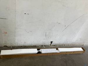 lot 160 image: SANKEYTEW 5.5 ft. Black J-Shape Heavy Duty Single Door Barn Door Hardware Kit