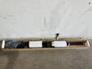 lot 165 image: EaseLife 36 inch Black Bi-Folding Sliding Barn Door Hardware Track Kit