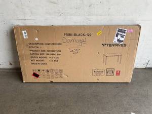 lot 224 image: Teraves 47.24 inch Black Computer DeskDining Table