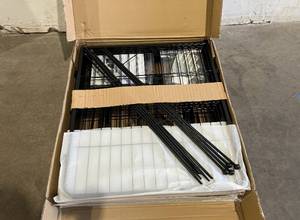 lot 172 image: FXW 32 inch 8-Panel Black Rollick Dog Playpen