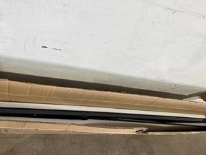 lot 187 image: TinyTimes Black Framed Full Length StandingWall Mirror