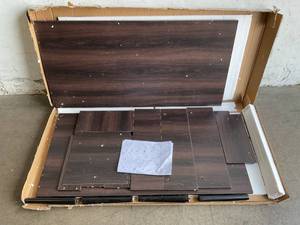 lot 275 image: Iwell Mid-Century Modern Coffee Table with Storage in Dark Walnut