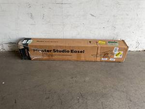 lot 276 image: VISWIN Heavy-Duty Adjustable Extra Large H-Frame Easel with Walnut Finish