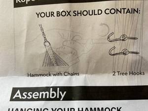 lot 278 image: Castaway Living 13 ft. Double Traditional Hand Woven Cotton Rope Hammock with Free Extension Chains & Tree Hooks