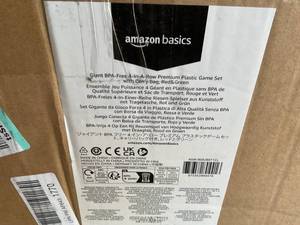 lot 5 image: Amazon basics Giant BPA-Free 4-In-A-Row Premium Plastic Game Set with Carrying Bag