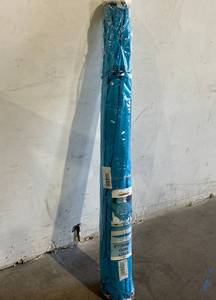 lot 307 image: Blissun 9 ft. Light Blue Outdoor Patio Market Umbrella with Push Button Tilt and Crank