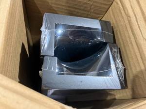 lot 310 image: Wallniture Denver 60 inch Set of 2 Black Floating Picture Ledge Shelves