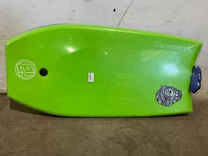 lot 315 image: BoardX Lightweight 41 inch Green Bodyboard with Wrist Leash