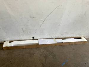 lot 324 image: WINSOON 6FT Black Big Spoke Wheel Roller Single Wood Sliding Barn Door Hardware Kit