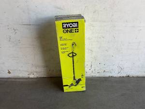 lot 41 image: RYOBI 18V ONE 13-inch Cordless Battery String TrimmerEdger with 4.0 Ah Battery and Charger