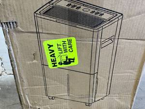 lot 64 image: Aiusevo 4,500 sq ft. 50 Pint White Dehumidifier with 3 Modes