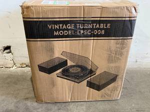 lot 78 image: LP&No.1 Bluetooth Vinyl Record Player with External Speakers