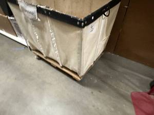 lot 29 image: Large Fabric Rolling Bin 39x27x30h