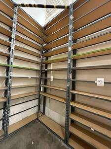 lot 74 image: Light Duty Racking 1Ft deepx4Ftx12FtH 11 Shelves 1 Section