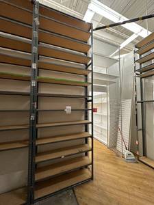lot 75 image: Light Duty Racking 1Ft deepx4Ftx12FtH 13 Shelves 1 Section