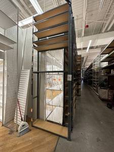 lot 76 image: Light Duty Racking 1Ft deepx4Ftx12FtH 7 Shelves 1 Section