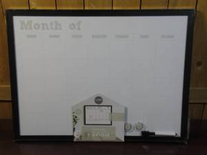 lot 5 image: Core Home Dry Erase Calendar