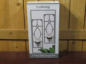 lot 6 image: True Living 2 Piece Wall Sconce Set