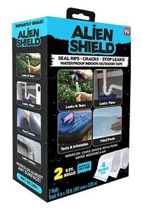 lot 32 image: 2 Pack Alien Shield Waterproof Indoor Outdoor Tape Stop Leaks Cracks Seal