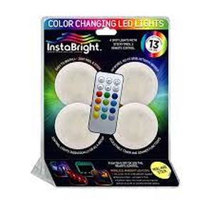 lot 35 image: Insta Bright Color Changing LED Lights 4 pk