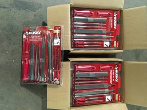 Lot of 2 Cases Husky Multi-Purpose File Set (10-Piece) (12 Pack) Customer Returns See Pictures