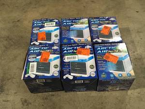 Lot of ARCTIC AIR 76 CFM 4 Speed Portable Evaporative Cooler for 45 sq. ft.  Customer Returns See Pictures