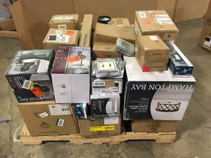 Pallet of Assorted Lighting Various Models and Conditions Customer Returns See Pictures