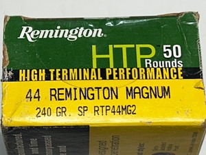 lot 1 image: (50) Rounds Of RemingtonHigh Terminal Performance.44-Magnum 240g Soft-Point