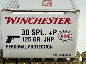 lot 3 image: (50) Rounds Of Winchester Personal Protection .38-Special P 125grain Jacketed-Hollow-Point