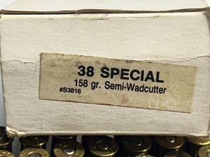 lot 10 image: (50) Rounds Of Re-Loaded .328-Special 158grain Semi-Wadcutter