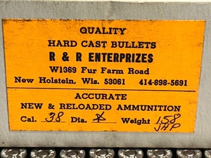 lot 11 image: (50) Rounds Of Reloaded .38-Special 158grain Jacketed-Hollow-Point