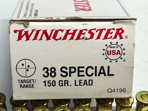 lot 14 image: (50) Rounds Of Winchester .38-Special 150grain Lead