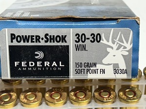 lot 20 image: (20) Rounds Of Federal PowerShok .30-30 150grain Soft-Point FN
