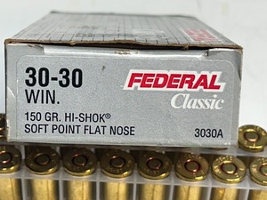 lot 22 image: (20) Rounds Of Federal Classic .30-30 150grain Soft-Point FN