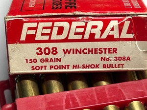 lot 35 image: (20) Rounds Of Federal .308 150grain Soft Point Hi-Shok