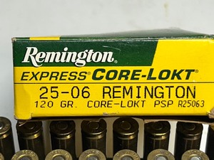 lot 59 image: (20) Rounds Of Remington Express Core-Lokt .25-06 120grain PSP