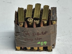 lot 69 image: (10) 5-Bullet Strip Clips -- .308 