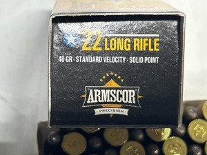 lot 96 image: (50) Rounds Of Armscor Standard Velocity .22LR 40grain Round Nose