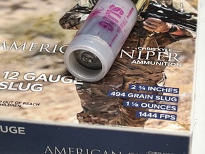 lot 129 image: (10) American Sniper 12gauge 2.75 494grain 1 18oz Slugs