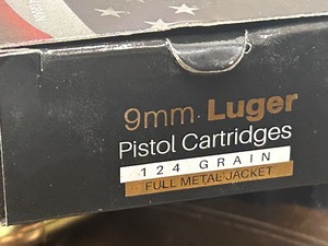 lot 178 image: (50) Rounds YTR 9mm-Luger 124grain FMJ