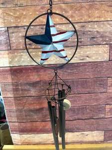 lot 13 image: New Red, White, and Blue Windchimes