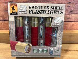 lot 30 image: New 2 Pack Shotgun Shell Flashlight
