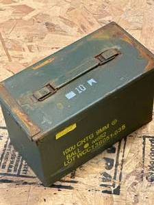 lot 74 image: Genuine Military .50 Cal Ammo Can  Box