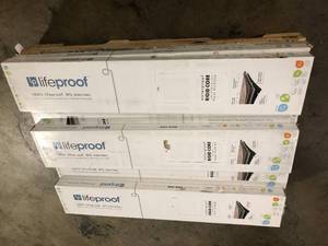 lot 43 image: Pallet of Lifeproof Luxurious Pine Wood 12 MIL x 8.7 in. W x 48 in. L Click Lock Waterproof Luxury Vinyl Plank Flooring (20.1 sqftcase) (11 Boxes) Customer Returns See Pictures