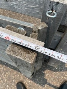 lot 26 image: 19 WOOD TRAILER SIDE RACKS NO RESERVE