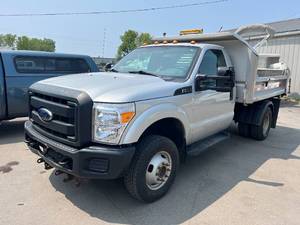 2012 Ford F-350 XL 4x4 Dually Dump Truck with V-Plow...LOW MILES